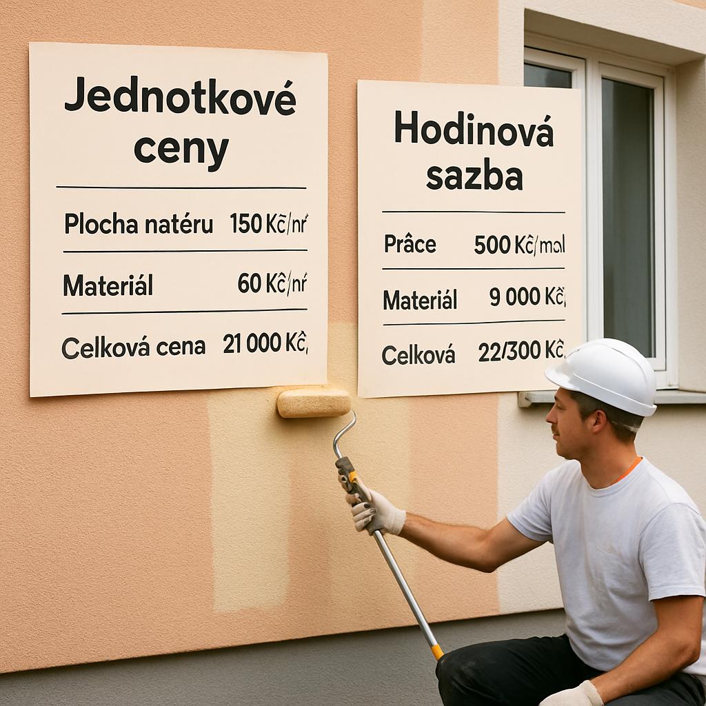 Jak zvládnout nátěr fasády ceník. Jednotkové ceny vs. hodinová sazba Jak zvládnout nátěr fasády ceník. Jednotkové ceny vs. hodinová sazba