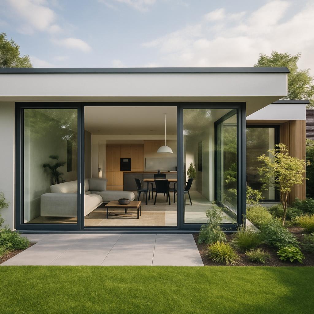 Nejnovější trendy v moderní dům na klíč. Propojení interiéru se zahradou