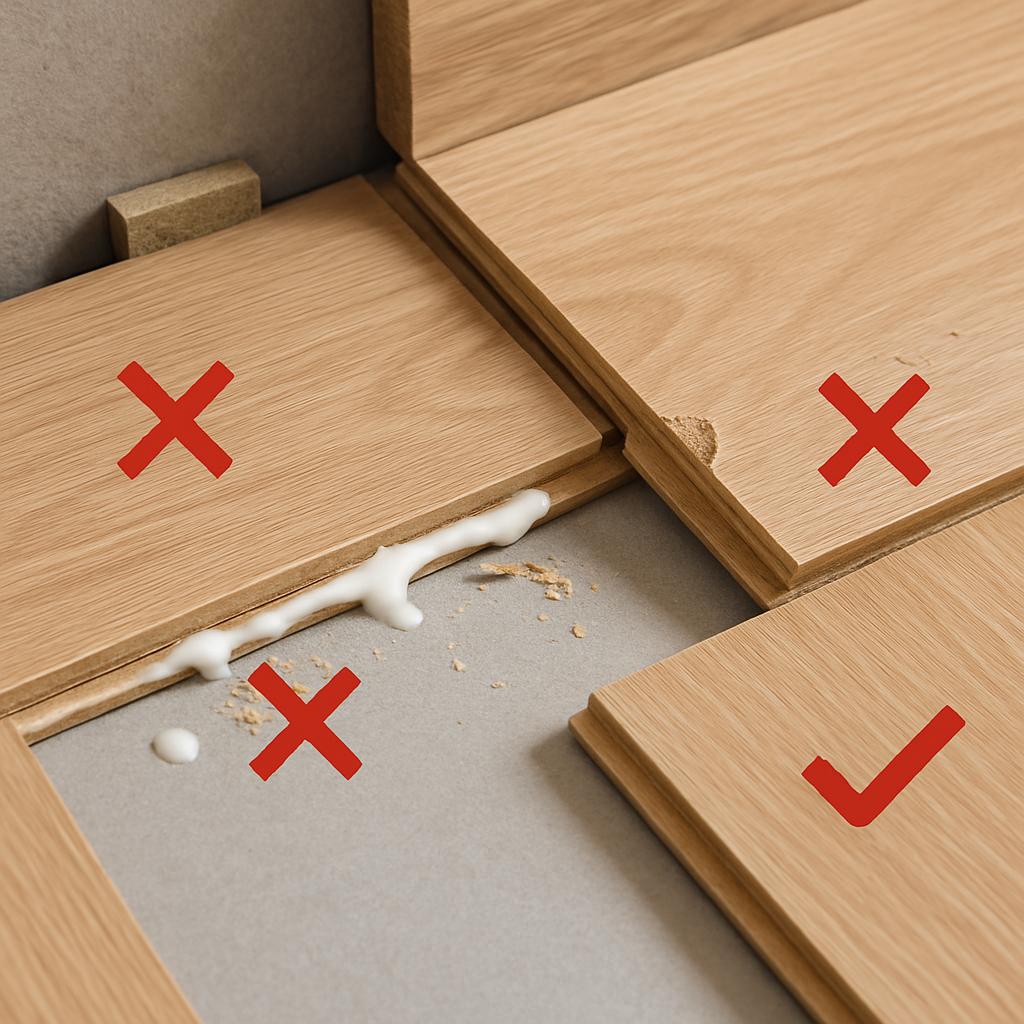 Detailní pohled na montáž podlahy. Časté chyby a jak se jim vyhnout Detailní pohled na montáž podlahy. Časté chyby a jak se jim vyhnout