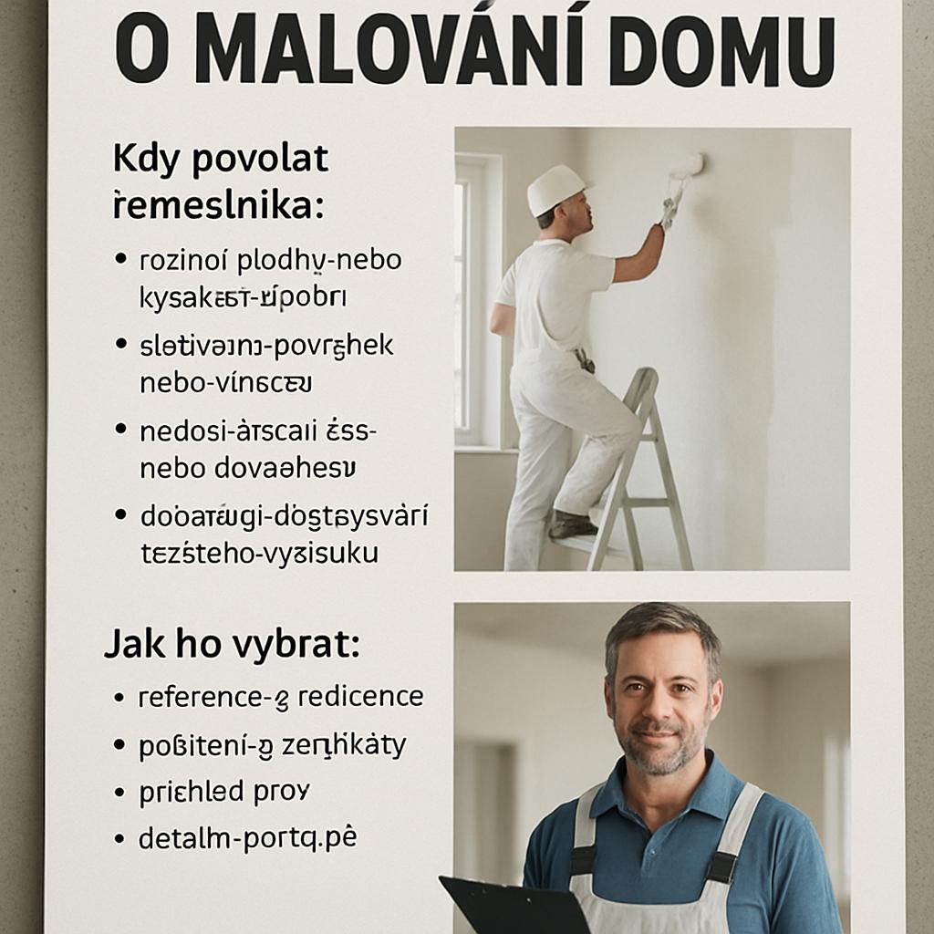 Důležité informace o malování domu. Kdy povolat řemeslníka a jak ho vybrat Důležité informace o malování domu. Kdy povolat řemeslníka a jak ho vybrat