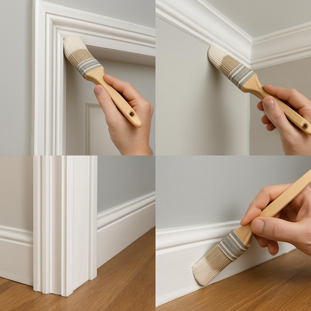 Rychlý návod k malování interiéru inspirace. Detaily, jež tvoří celek: lišty, zárubně, sokly Rychlý návod k malování interiéru inspirace. Detaily, jež tvoří celek: lišty, zárubně, sokly