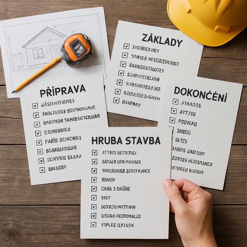 Praktický průvodce k stavbě domů. Praktické checklisty pro jednotlivé fáze Praktický průvodce k stavbě domů. Praktické checklisty pro jednotlivé fáze