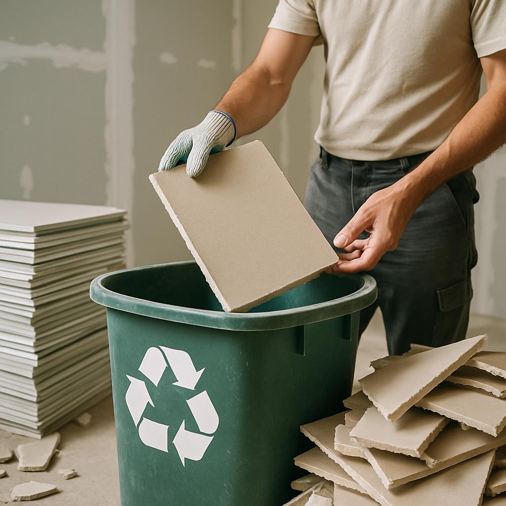 Užitečné poznatky o kompletní sádrokartonové prací. Udržitelnost a recyklace: ať materiál slouží dvakrát