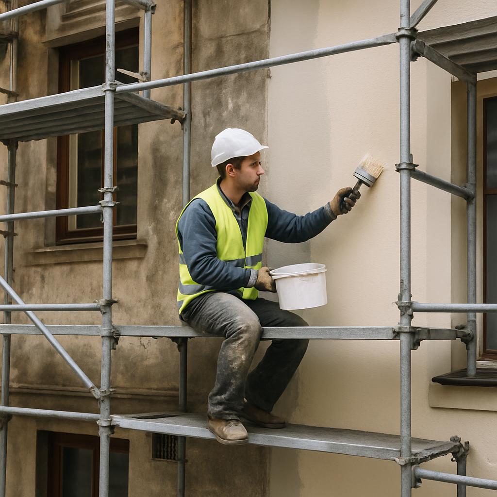 Praktický průvodce k renovace fasád. Bezpečí, lešení a ohleduplnost Praktický průvodce k renovace fasád. Bezpečí, lešení a ohleduplnost
