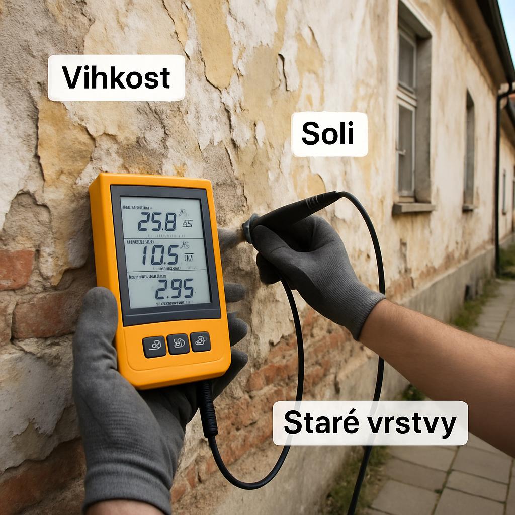 Inovativní řešení v rámci nátěr staré fasády. Diagnostika bez domněnek: vlhkost, soli a staré vrstvy