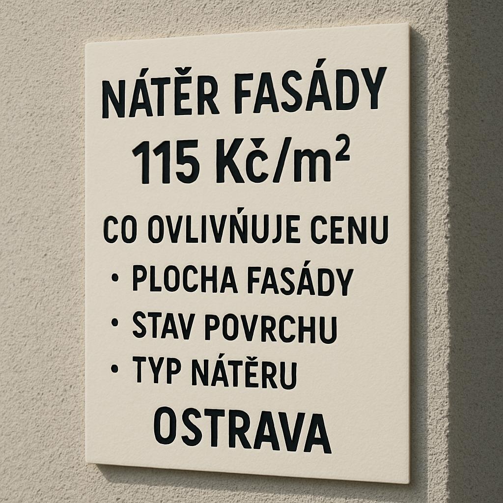 Detailní pohled na nátěr fasády cena za m2 (Ostrava). Co ovlivňuje cenu nátěru fasády v Ostravě Detailní pohled na nátěr fasády cena za m2 (Ostrava). Co ovlivňuje cenu nátěru fasády v Ostravě