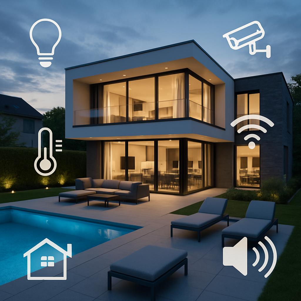 Inspirace pro luxusní domy na klíč (Praha). Chytré domy a technologie pro komfort