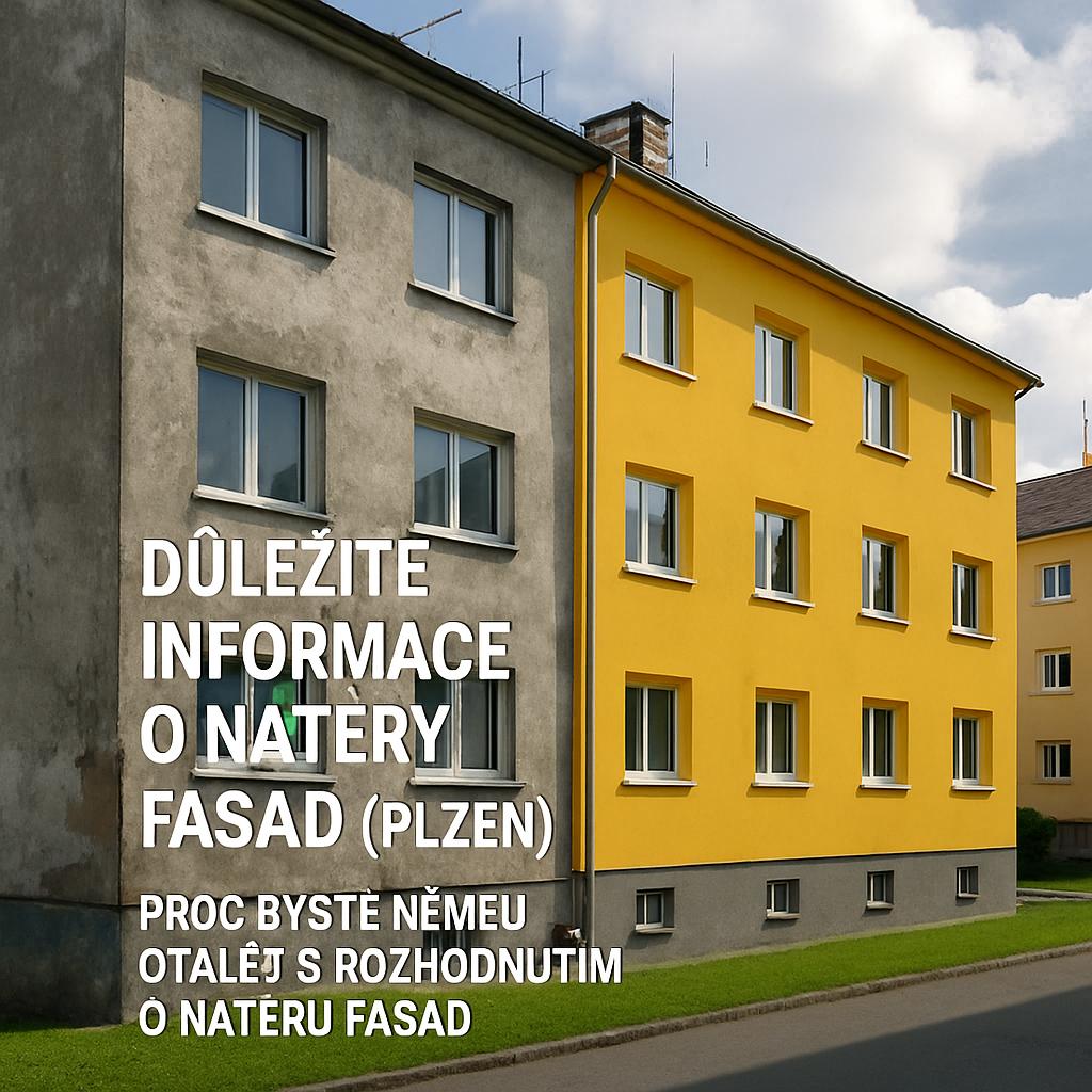 Důležité informace o nátěry fasád (Plzeň). Proč byste neměli otálet s rozhodnutím o nátěru fasád
