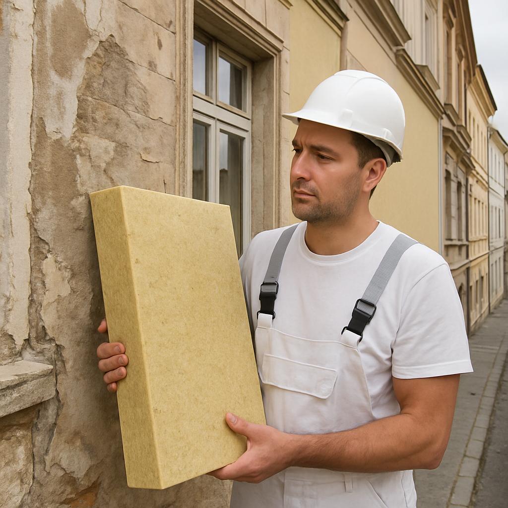 Postupy krok za krokem při renovaci staré fasády (České Budějovice). Krok 5: Zateplení fasády – ano či ne? Postupy krok za krokem při renovaci staré fasády (České Budějovice). Krok 5: Zateplení fasády – ano či ne?
