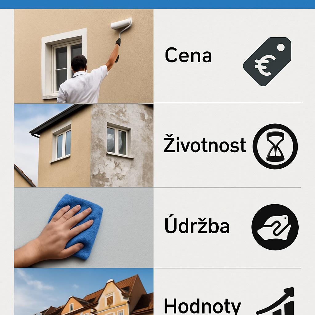 Nejčastější otázky kolem nátěr fasády cena práce (Jihlava). Když je cena jen jedna součást rovnice: životnost, údržba a hodnoty