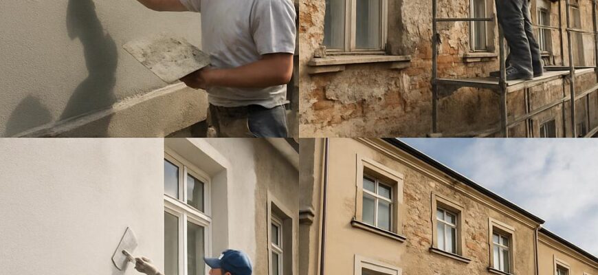 Postupy krok za krokem při renovaci fasády: cena v Plzni