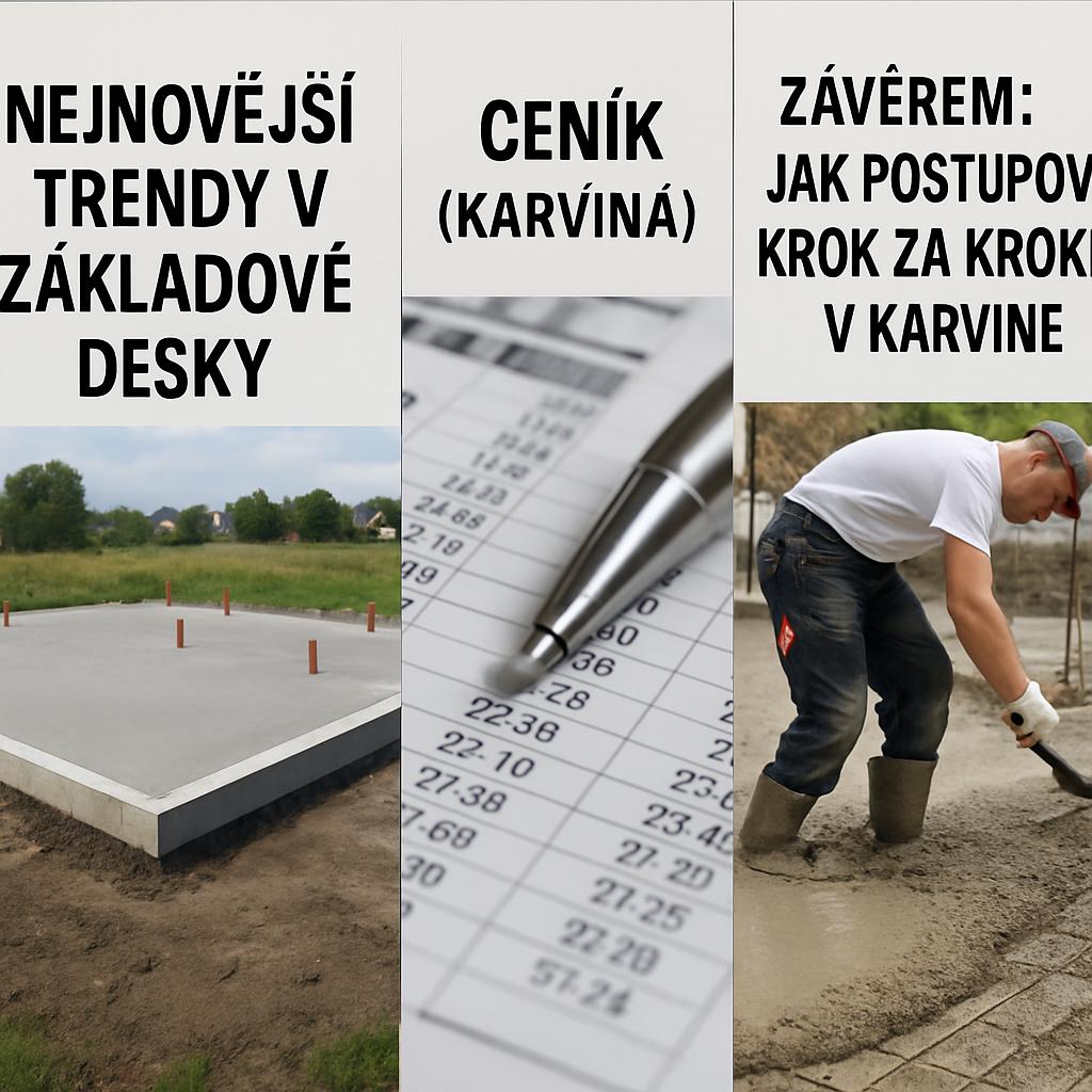 Nejnovější trendy v základové desky ceník (Karviná). Závěrem: jak postupovat krok za krokem v Karviné Nejnovější trendy v základové desky ceník (Karviná). Závěrem: jak postupovat krok za krokem v Karviné