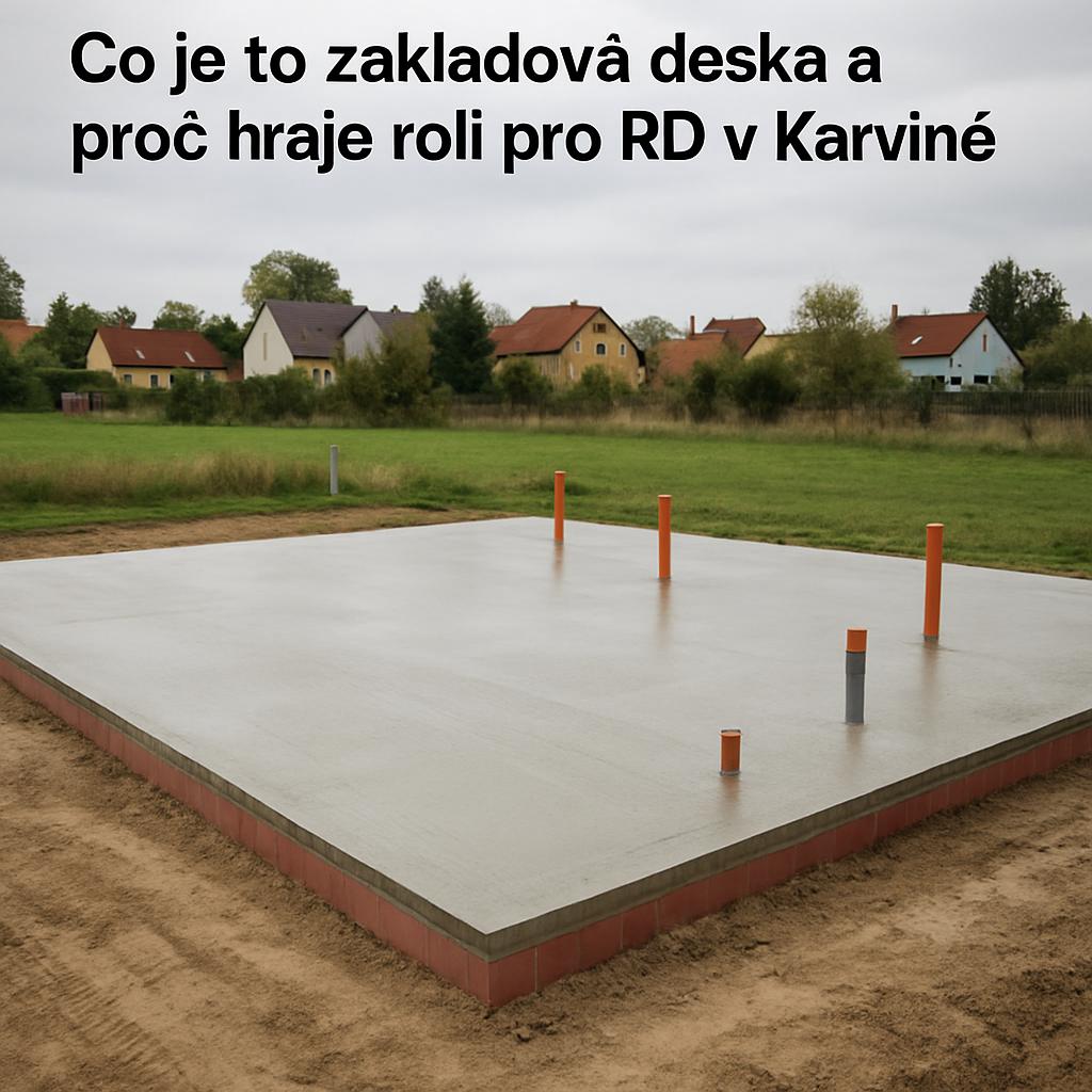 Užitečné poznatky o základové desky pro rd (Karviná). Co je to základová deska a proč hraje roli pro RD v Karviné