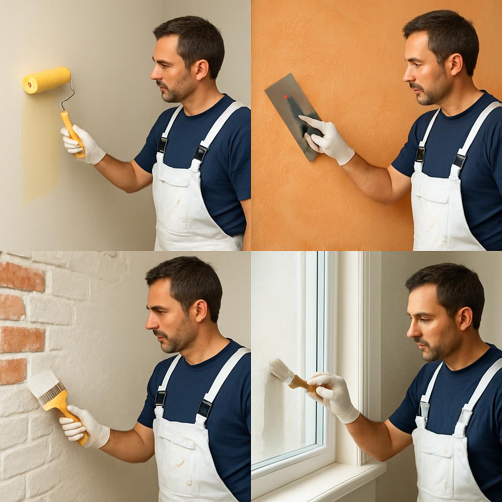 Profesionální rady pro malování bytu inspirace (Zlín). Zvláštní techniky a tipy pro specifické povrchy