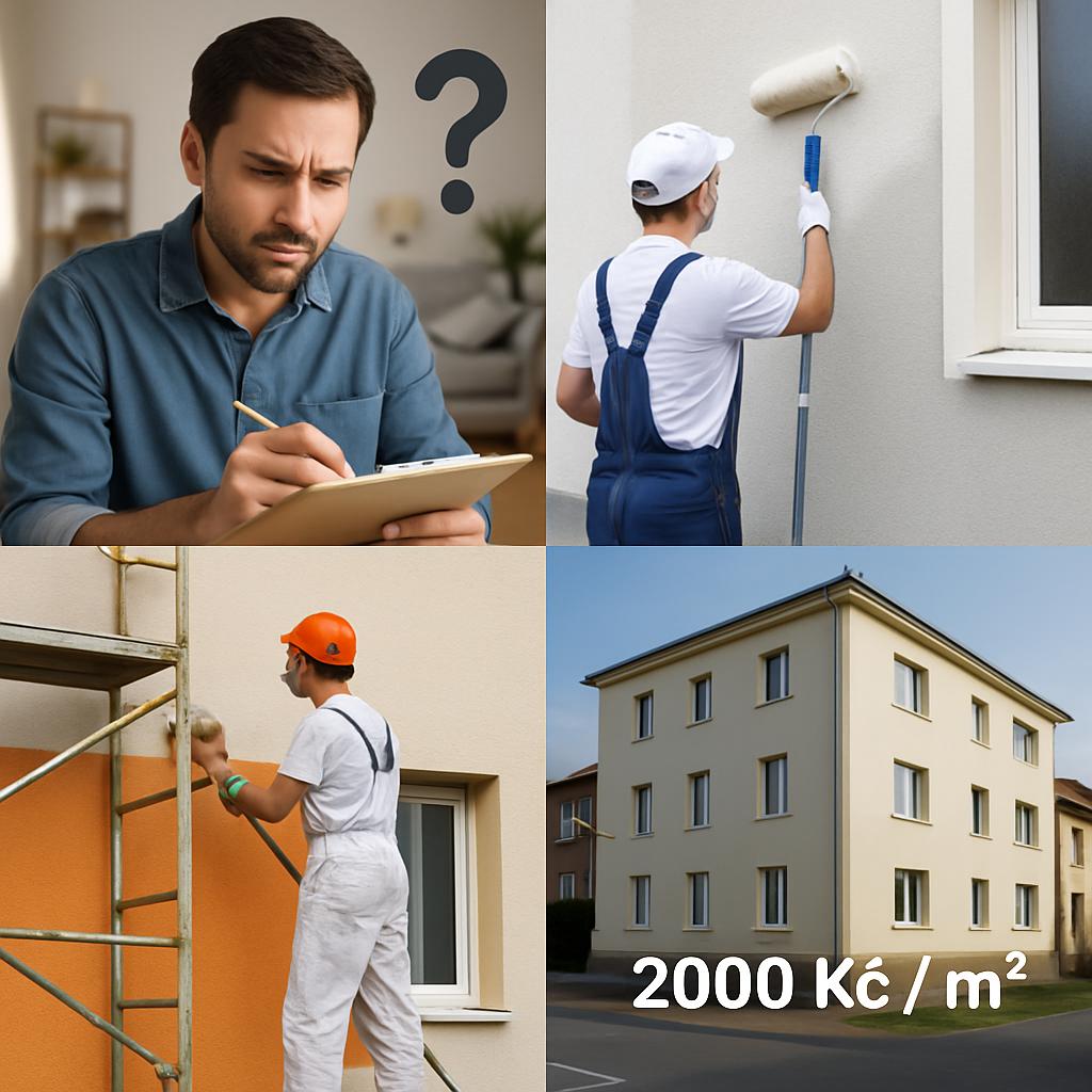 Nejčastější otázky kolem cena nátěru fasády za 1 m² (Pardubice). Praktické scénáře a orientační ceny za 1 m² v Pardubicích Nejčastější otázky kolem cena nátěru fasády za 1 m² (Pardubice). Praktické scénáře a orientační ceny za 1 m² v Pardubicích