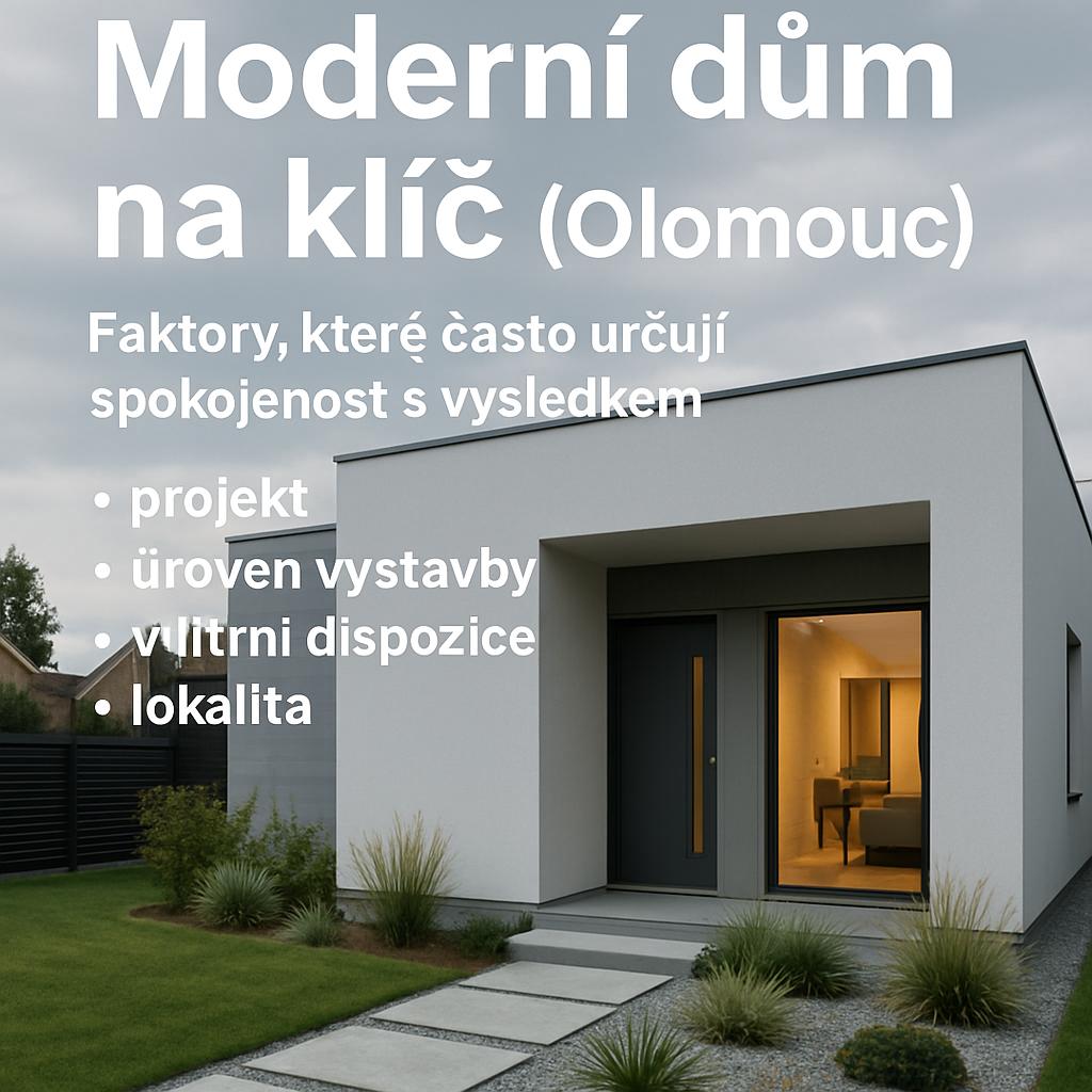 Důležité informace o moderní dům na klíč (Olomouc). Faktory, které často určují spokojenost s výsledkem Důležité informace o moderní dům na klíč (Olomouc). Faktory, které často určují spokojenost s výsledkem