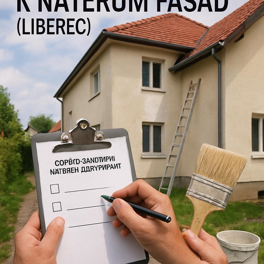 Rychlý návod k nátěrům fasád (Liberec). Co před samotným nátěrem zjistit a připravit