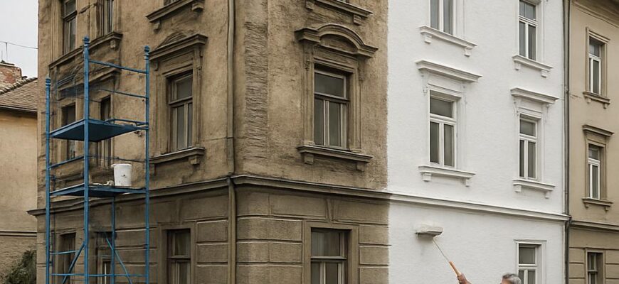 Moderní přístupy k nátěr staré fasády (Pardubice) Moderní přístupy k nátěr staré fasády (Pardubice)