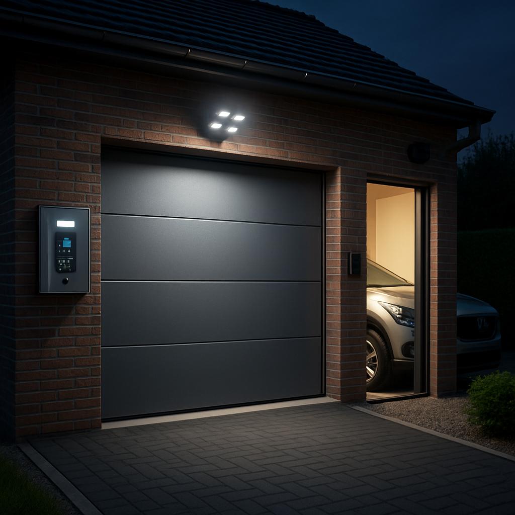 Kreativní nápady pro stavba garáže (Hradec Králové). Bezpečnost, osvětlení a chytré technologie