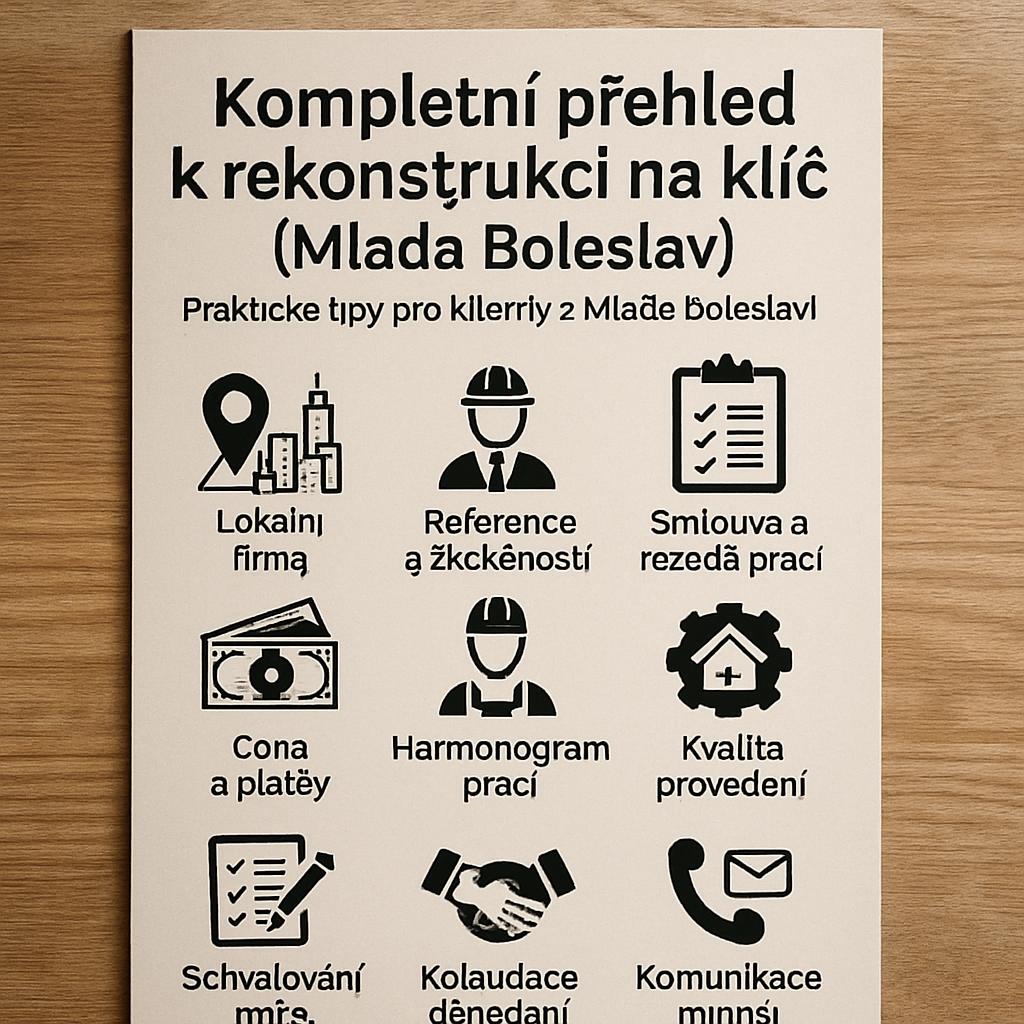 Kompletní přehled k rekonstrukci na klíč (Mladá Boleslav). Praktické tipy pro klienty z Mladé Boleslavi