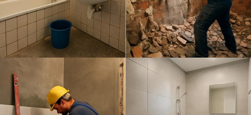 Postupy krok za krokem při rekonstrukci koupelny (Zlín) Postupy krok za krokem při rekonstrukci koupelny (Zlín)