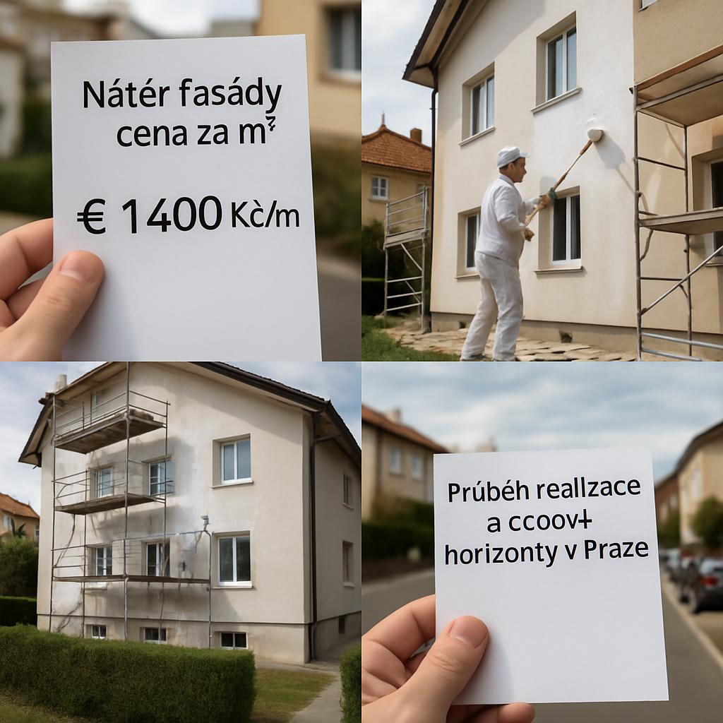 Užitečné poznatky o nátěr fasády cena za m2 (Praha). Průběh realizace a časové horizonty v Praze