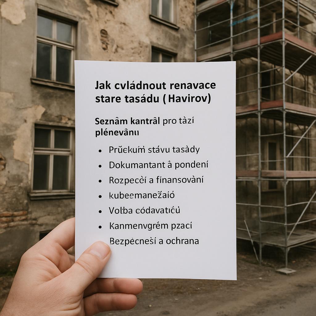 Jak zvládnout renovace staré fasády (Havířov). Seznam kontrol pro fázi plánování Jak zvládnout renovace staré fasády (Havířov). Seznam kontrol pro fázi plánování