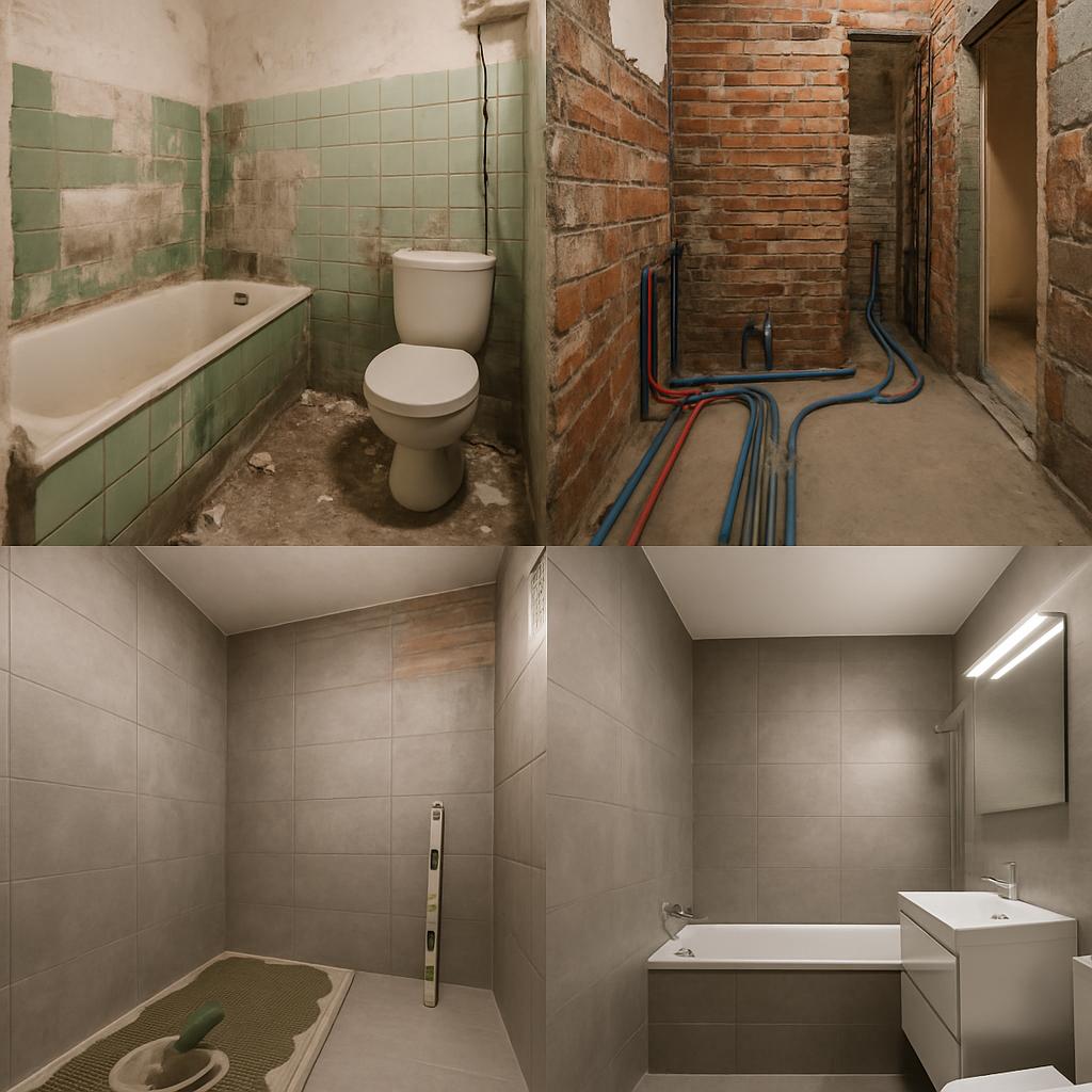 Postupy krok za krokem při rekonstrukci koupelny (Zlín). Tipy z praxe Postupy krok za krokem při rekonstrukci koupelny (Zlín). Tipy z praxe