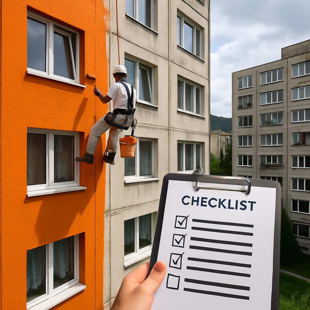 Zajímavé zkušenosti s nátěry fasád panelových domů (Liberec). Seznam doporučených postupů a check-list pro vlastníky bytů Zajímavé zkušenosti s nátěry fasád panelových domů (Liberec). Seznam doporučených postupů a check-list pro vlastníky bytů