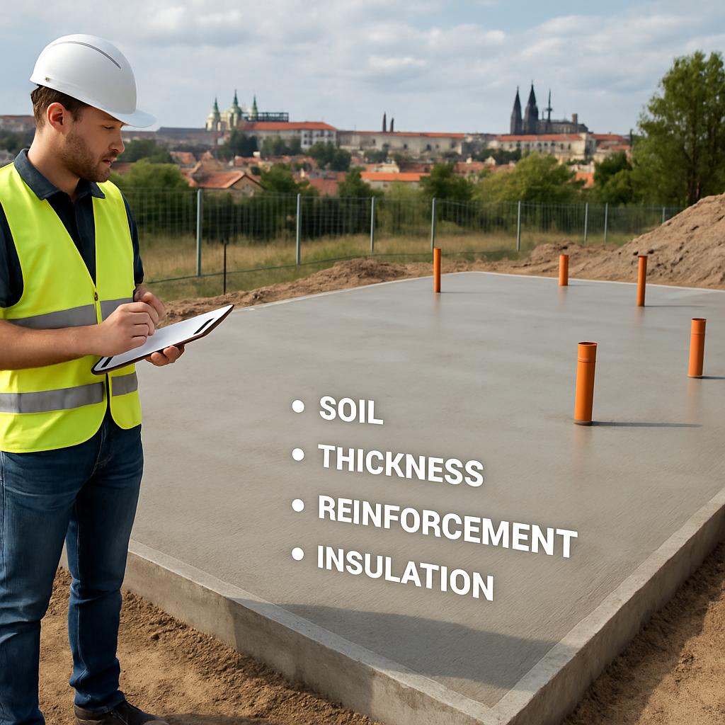 Rychlý návod k základová deska (Praha). 2. Technické parametry: co zvážit při volbě desky