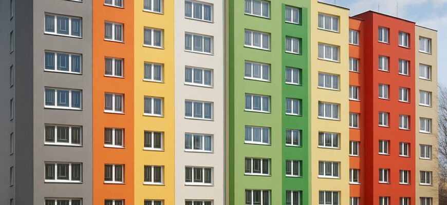 Inspirace pro nátěry fasád panelových domů Olomouc Inspirace pro nátěry fasád panelových domů Olomouc