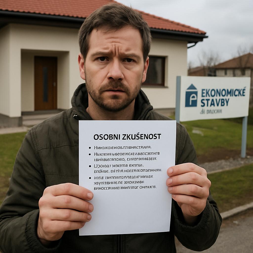 Důležité informace o ekonomické stavby (Chomutov). Osobní zkušenost autora