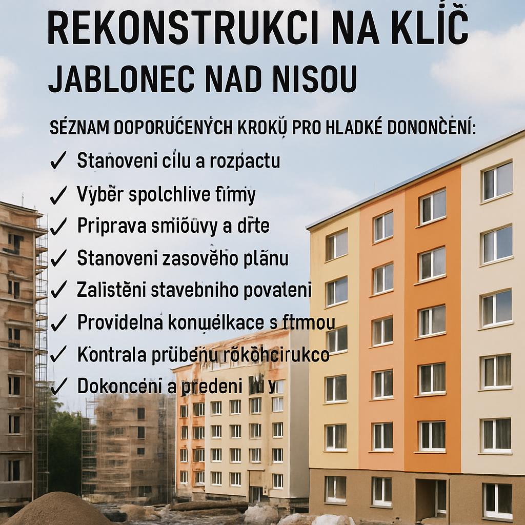 Důležité informace o rekonstrukci na klíč (Jablonec nad Nisou). Seznam doporučených kroků pro hladké dokončení Důležité informace o rekonstrukci na klíč (Jablonec nad Nisou). Seznam doporučených kroků pro hladké dokončení
