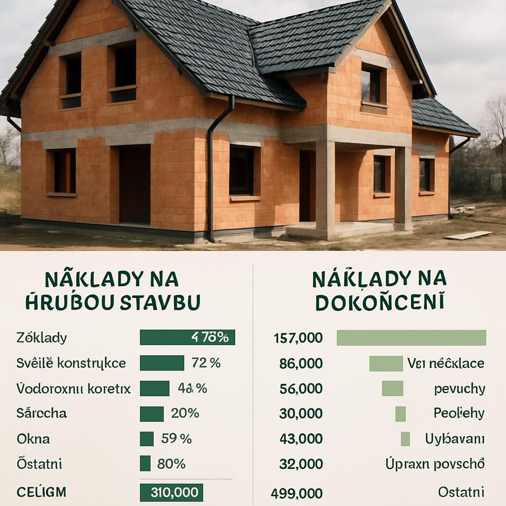 Kompletní přehled k cena stavby rodinného domu (Liberec). Náklady na hrubou stavbu a dokončení