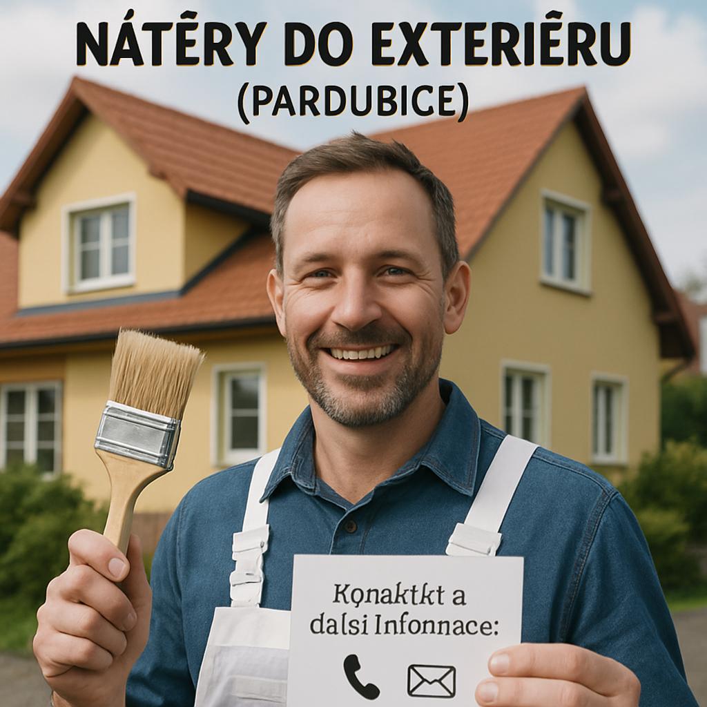 Nejčastější otázky kolem nátěry do exteriéru (Pardubice). Kontakt a další informace