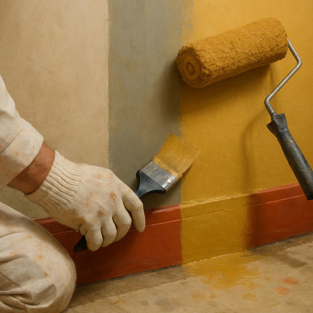 Detailní pohled na malování interiéru inspirace (Zlín). Historie a kontext: barvy, které formovaly Zlín a jeho interiéry Detailní pohled na malování interiéru inspirace (Zlín). Historie a kontext: barvy, které formovaly Zlín a jeho interiéry