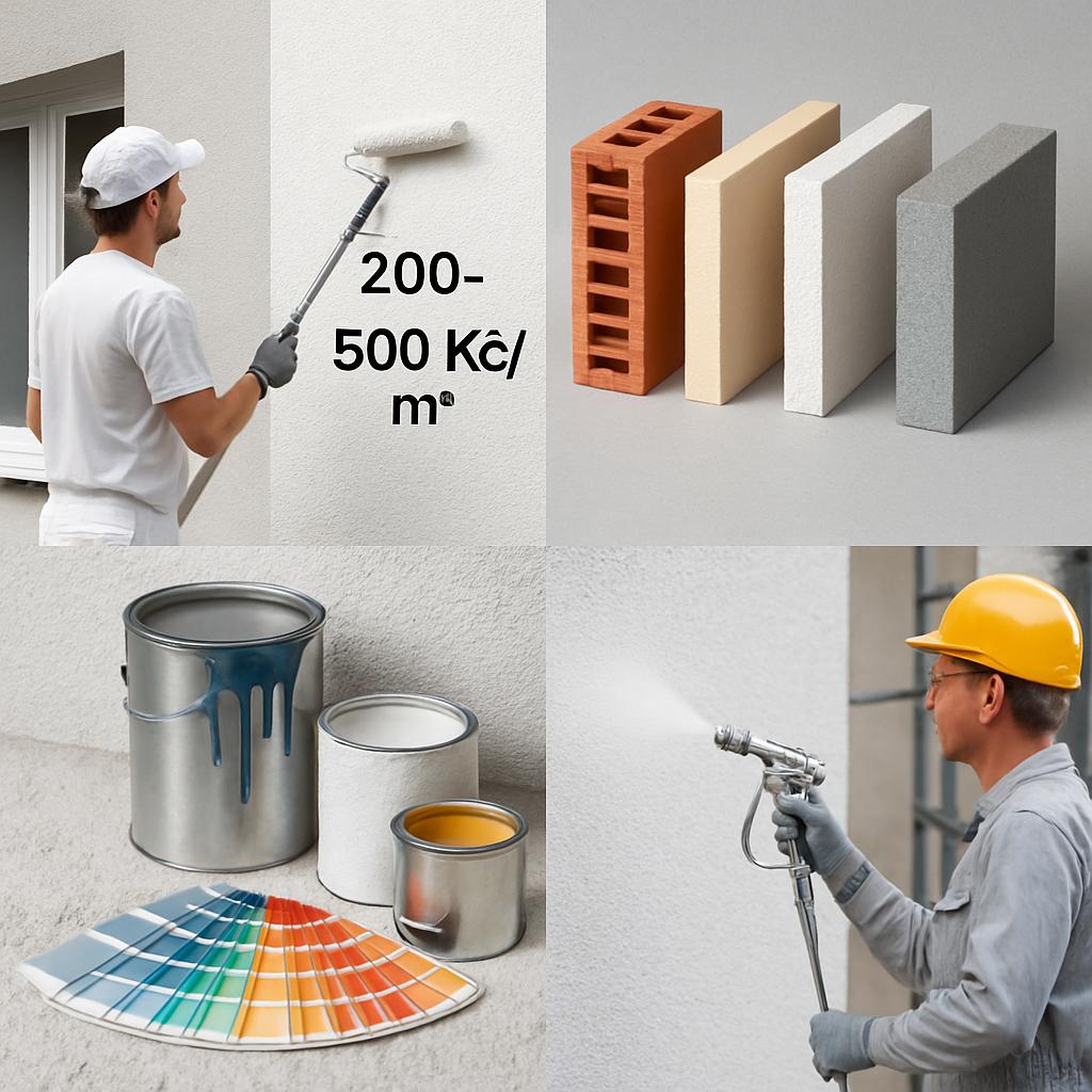 Užitečné poznatky o nátěr fasády cena za m2 (Praha). Materiály a technologické možnosti