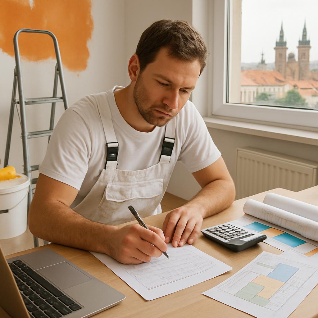 Jak zvládnout cena za malování bytu (Hradec Králové). Jak si připravit rozpočet a minimalizovat překvapení při fakturaci