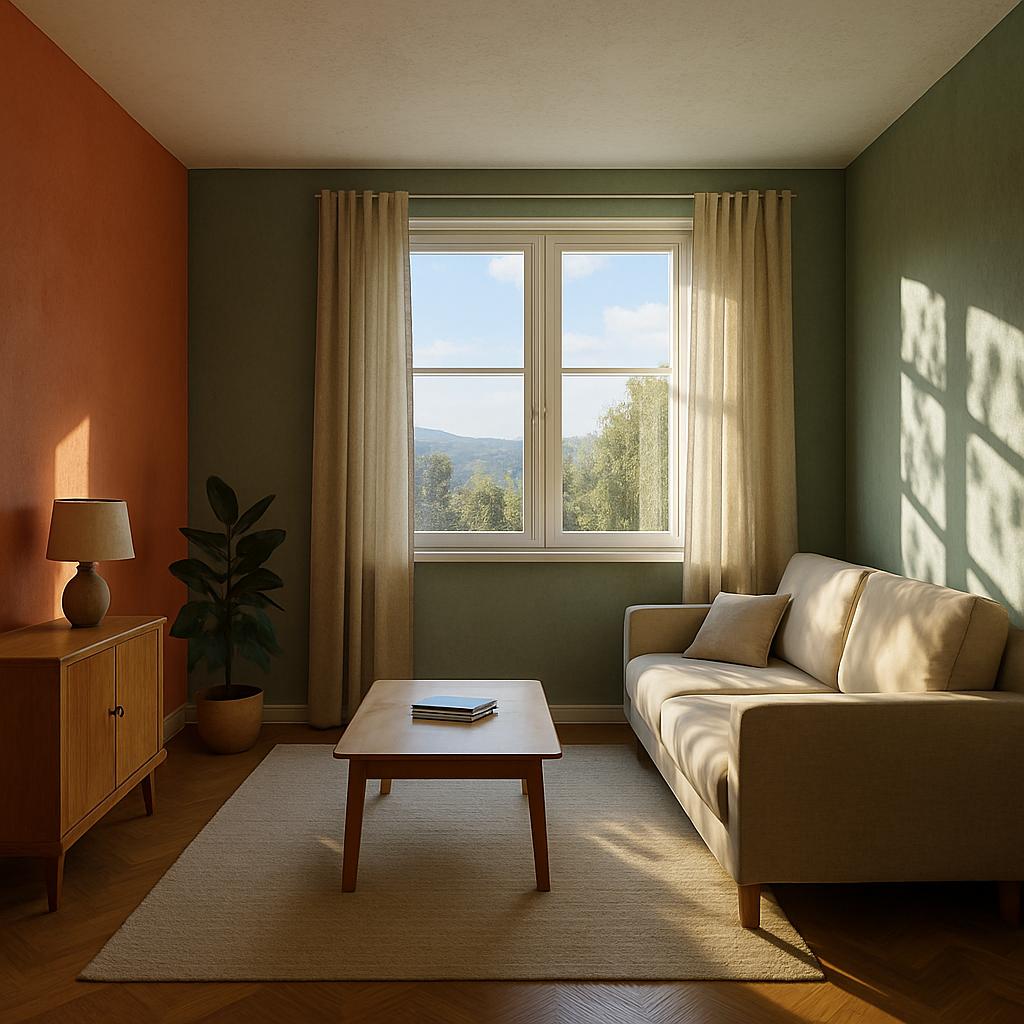 Inspirace pro malování interiéru (Liberec). Barva a světlo: jak světlo mění vzhled místnosti Inspirace pro malování interiéru (Liberec). Barva a světlo: jak světlo mění vzhled místnosti