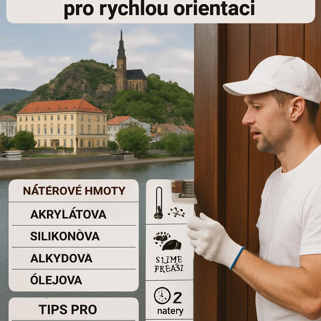 Jak zvládnout nátěry do exteriéru (Ústí nad Labem). Praktické tabulky a tipy pro rychlou orientaci