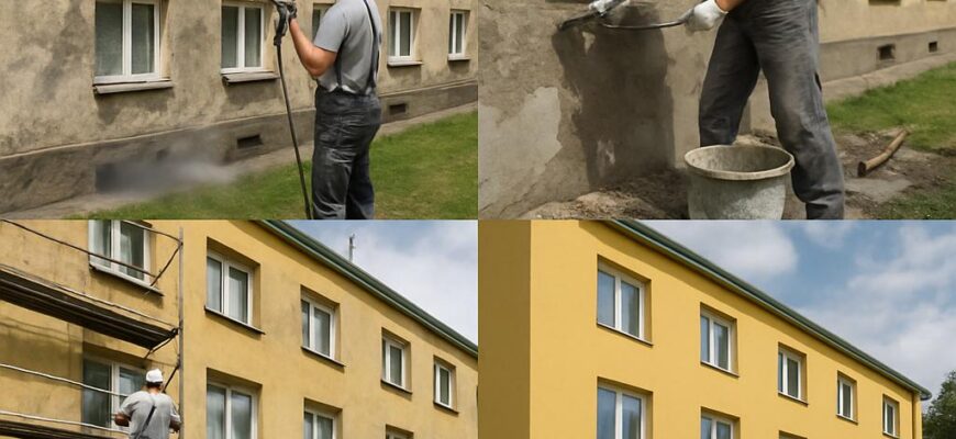 Rychlý návod k renovaci fasády v Karviné: krok za krokem, co všechno zvládnete svépomocí