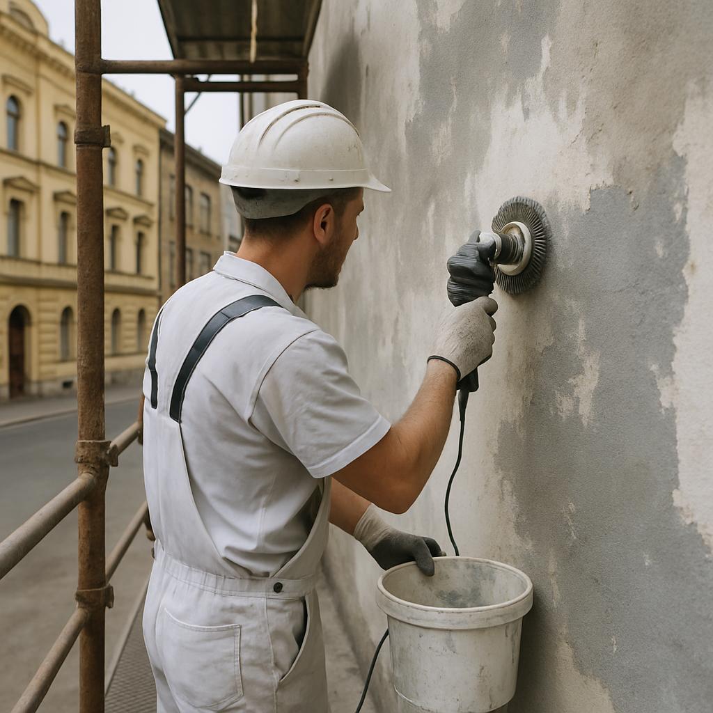 Profesionální rady pro nátěr fasády (Brno). Příprava povrchu: základ bez kompromisů