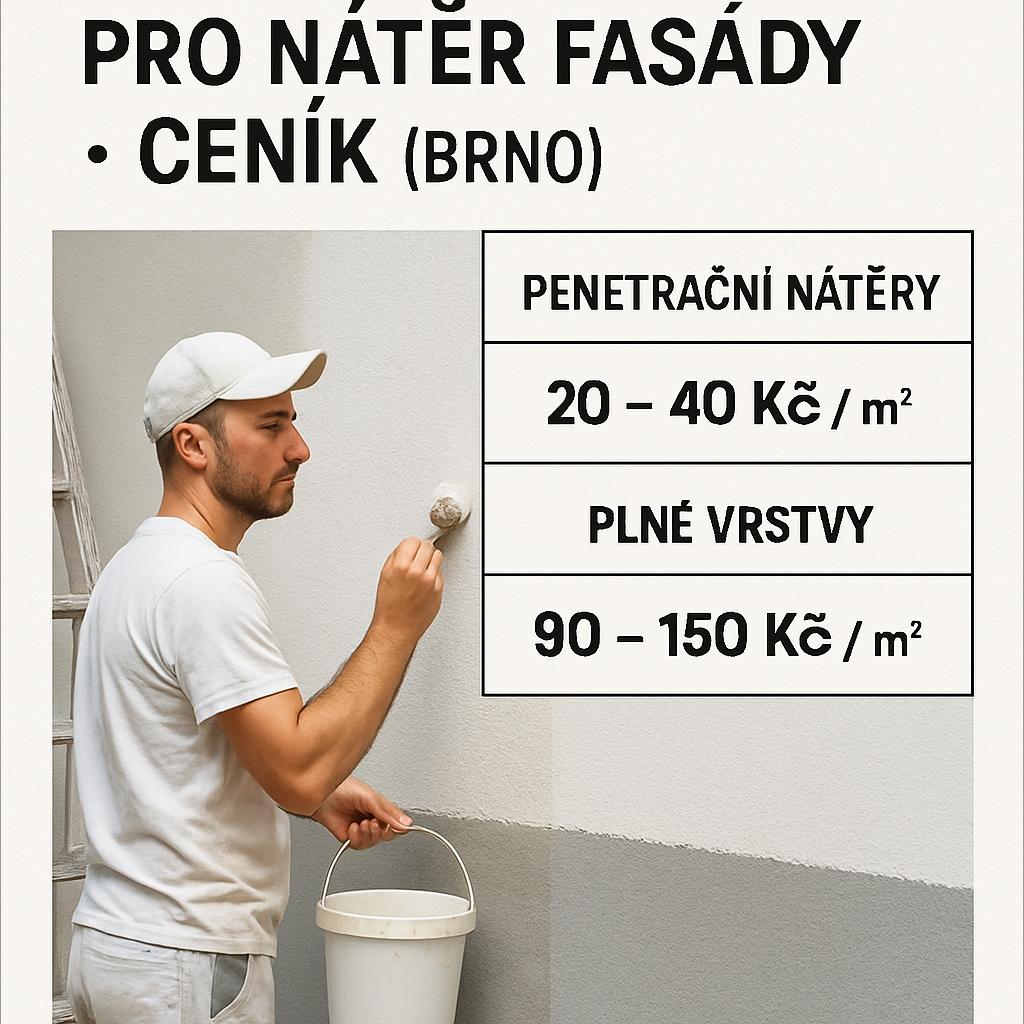Profesionální rady pro nátěr fasády ceník (Brno). Penetrační nátěry a plné vrstvy Profesionální rady pro nátěr fasády ceník (Brno). Penetrační nátěry a plné vrstvy