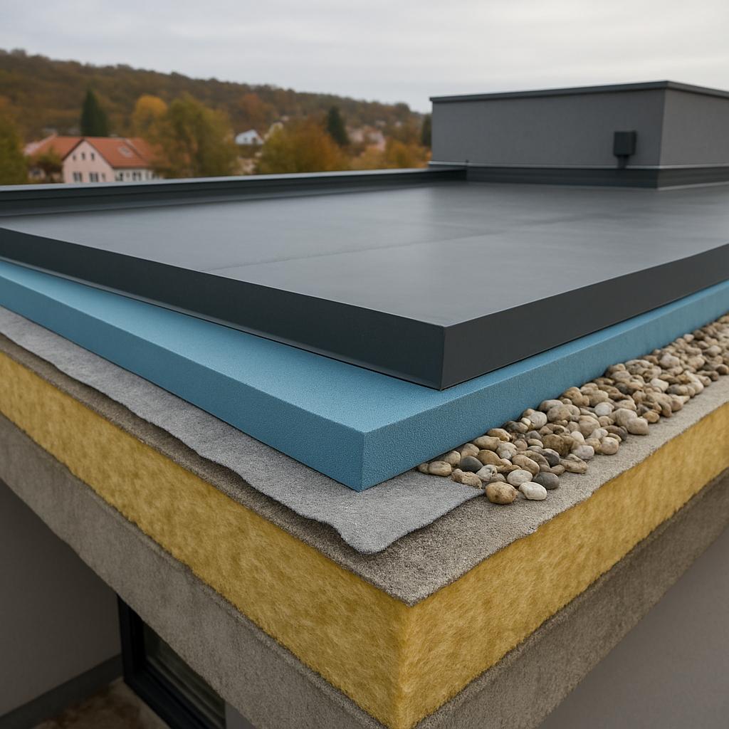 Co očekávat od izolace plochých střech (Zlín). Materiály a vrstvy – co si vybrat pro plochou střechu