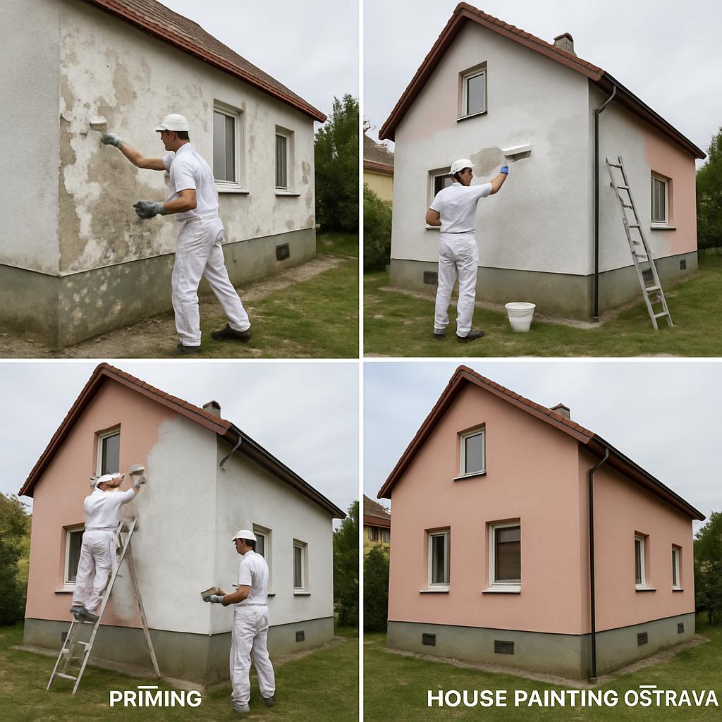 Postupy krok za krokem při malování domu (Ostrava). Často kladené otázky ohledně malování domu Ostrava