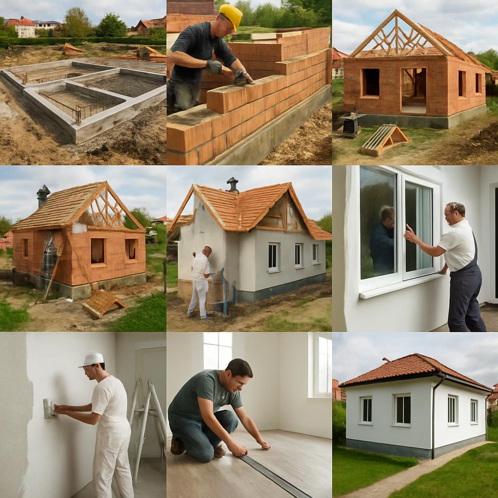 Postupy krok za krokem při stavba domu firma (Teplice). Tabulkový přehled dokončovacích prací Postupy krok za krokem při stavba domu firma (Teplice). Tabulkový přehled dokončovacích prací