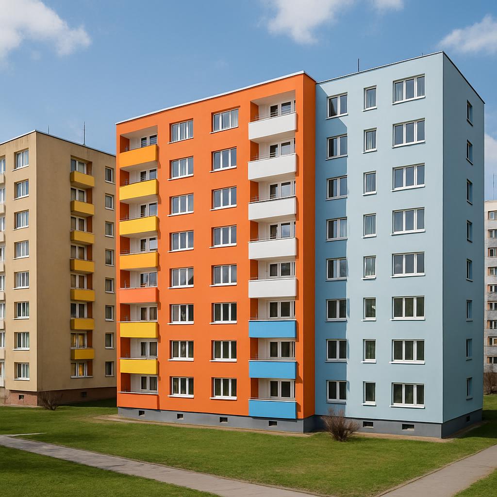 Co očekávat od nátěry fasád panelových domů (Frýdek-Místek). Co dnes znamená správná volba materiálu?
