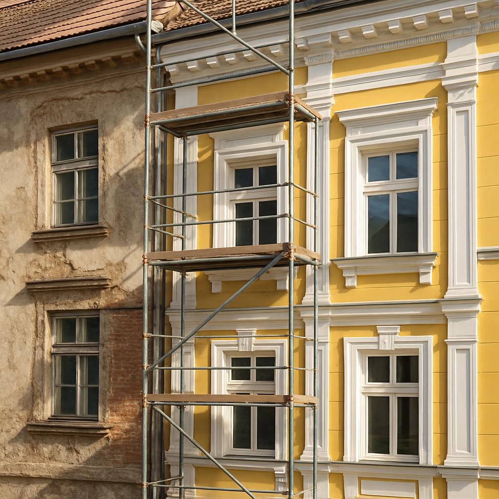 Detailní pohled na renovace fasád (Mladá Boleslav). Inspirace z konkrétních projektů v Mladé Boleslavi