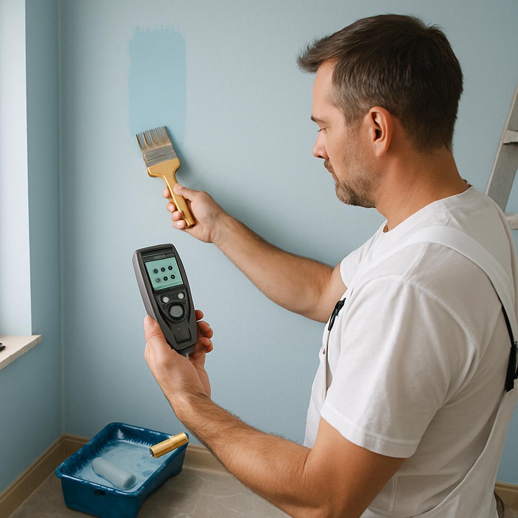 Důležité informace o malování pokojů (Prostějov). Technické poznámky a měření kvality provedené práce