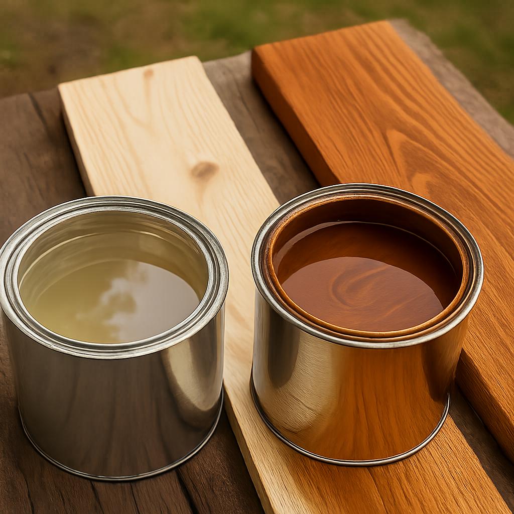 Detailní pohled na nátěry do exteriéru (Teplice). Transparentní a polotransparentní nátěry Detailní pohled na nátěry do exteriéru (Teplice). Transparentní a polotransparentní nátěry